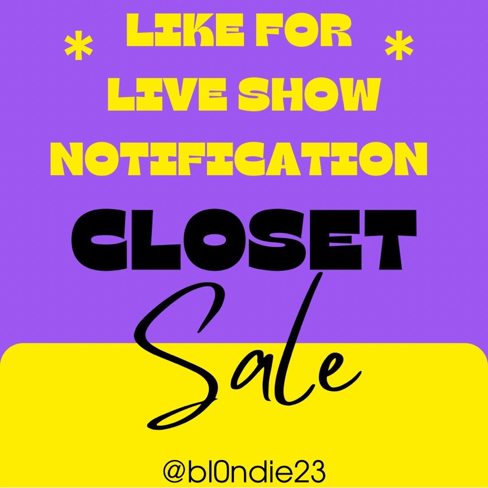 Hit ❤️ to be notified of Live Shows!